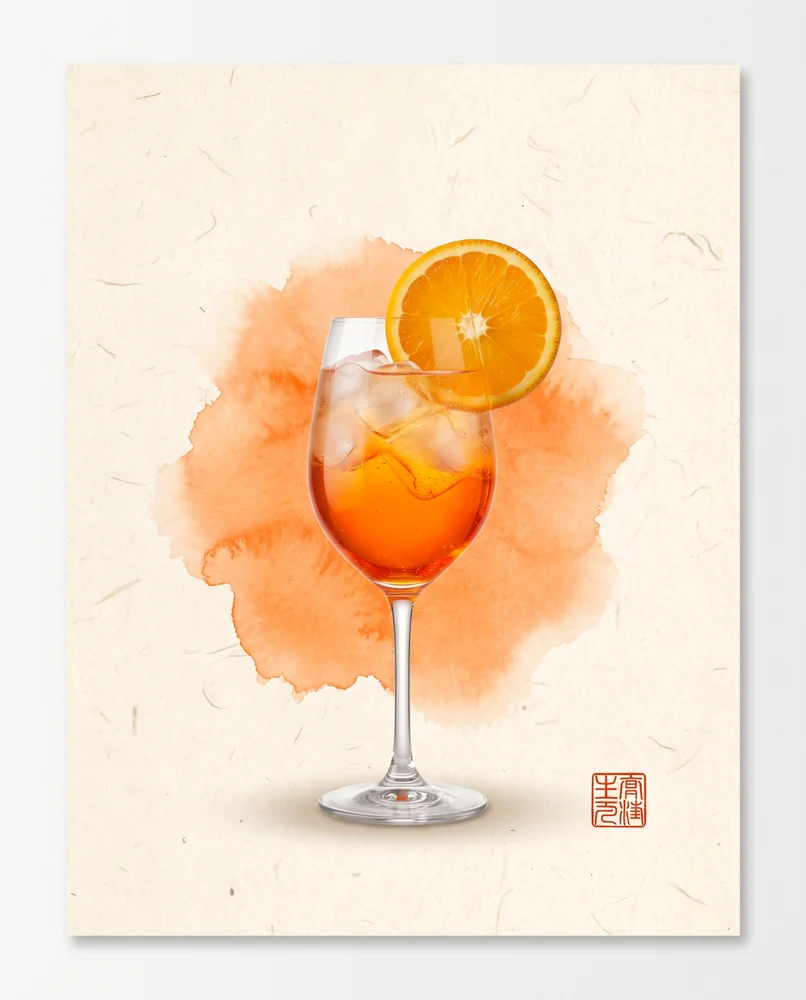 Aperol Spritz — E-Sumi museum print