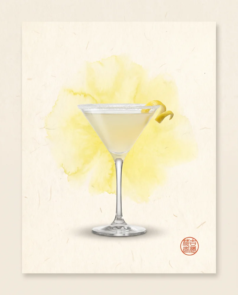 Lemon Drop Martini — E-Sumi museum print