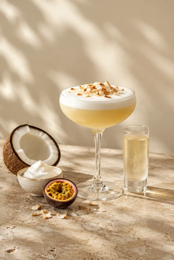 The Coconut — Break the vanilla: coconut instead of vanilla, turning toward the piña colada.